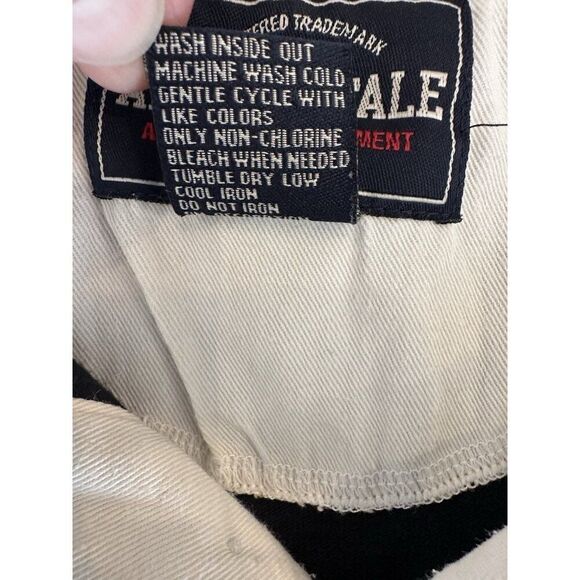 Men's Aeropostale Shirt Navy Yellow Polo Jersey L Y2K‎ Rugby Patch Retro Preppy - Picture 7 of 7